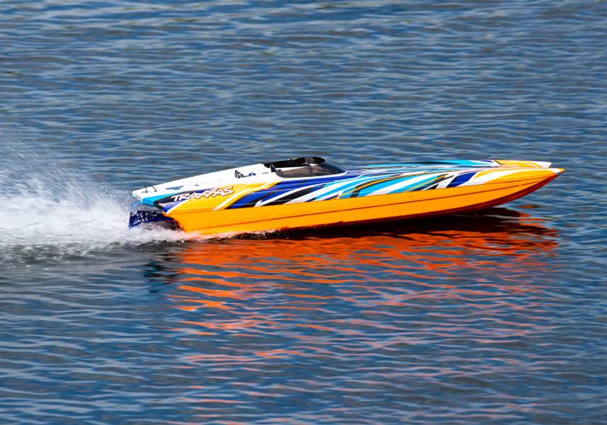 Traxxas 57046-4ORANGEX DCB M41 Widebody Catamaran TSM Brushless 