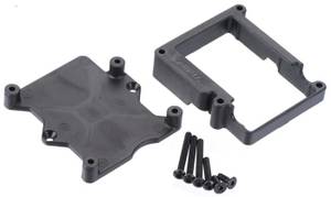 RPM Servo Mounting Posts - Black Aluminum Posts For RC Cars With Mounting Screws (Pair)