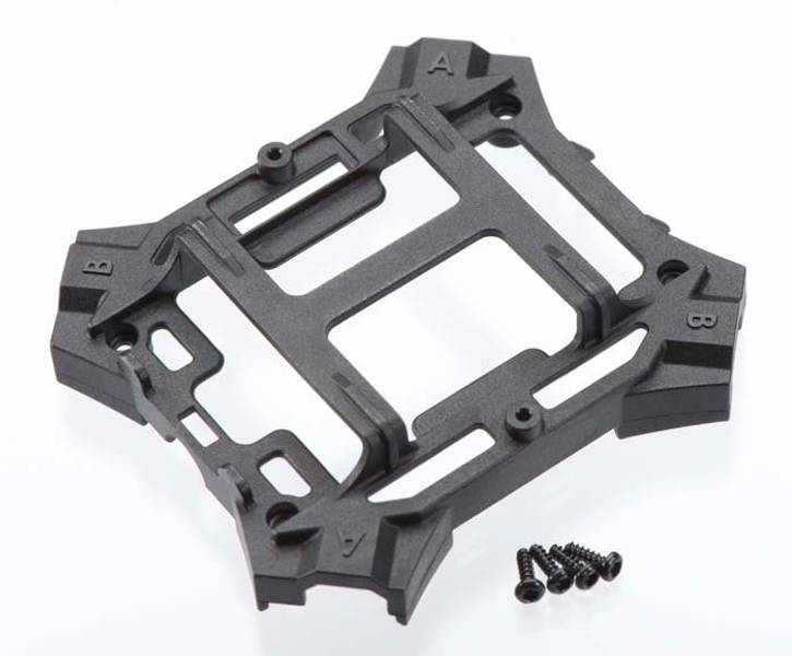 Traxxas 6624 Main Frame Lower/Screws Black Alias