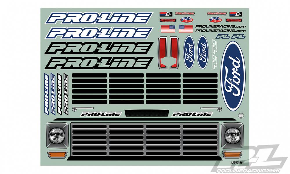 Proline 354717 Pre-Cut 1967 Ford F-100 Race Truck Clear Body for