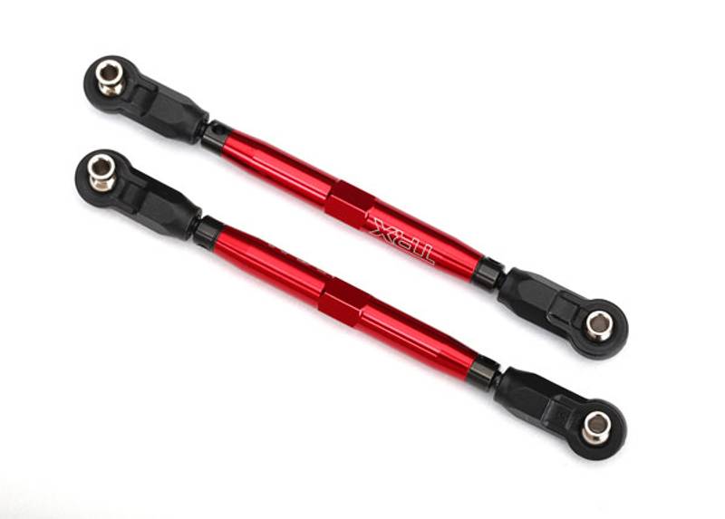 Traxxas 8547R Toe Links Front Complete Alu Red with Wrench (2) U