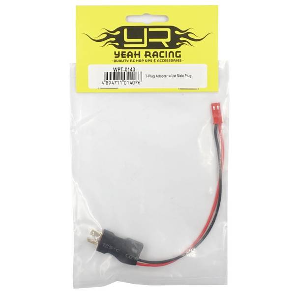 Yeah Racing WPT-0143 T-Plug Cable w/ External Jst Plug