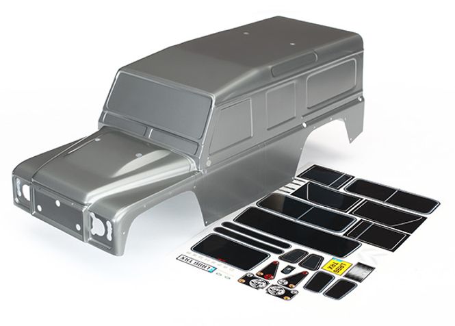 Hovedbilde Traxxas 8011X Body Land Rover Defender Graphite Silver