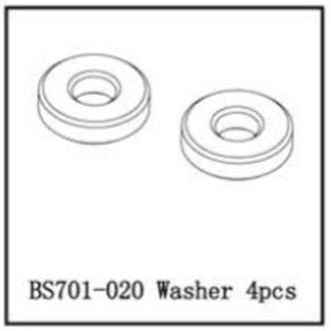 Hovedbilde BSD 701-020 WASHER 4PCS