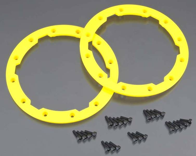 Traxxas 5665 Sidewall Protector Beadlock Style Yellow (2)