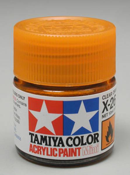 Tamiya 81526 Acrylic Mini X-26 Clear Orange 1/3 oz