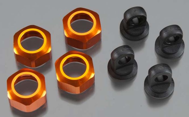 Hovedbilde HPI 101752 Racing Shock Caps Orange Trophy Series (4)
