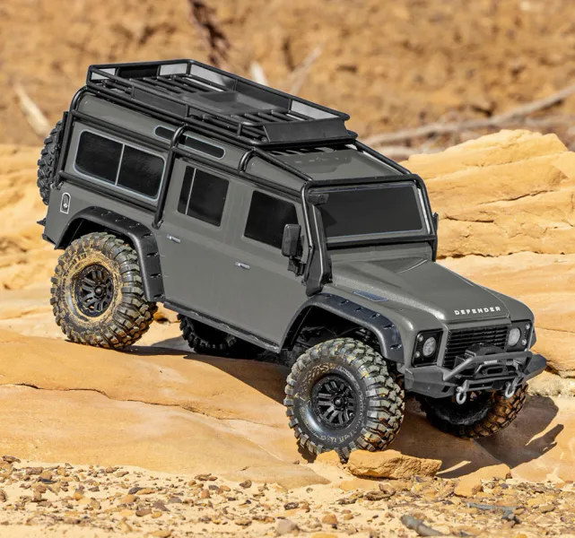 Traxxas 82256 TRX-4 Land Rover Defender Clipless Silver RTR
