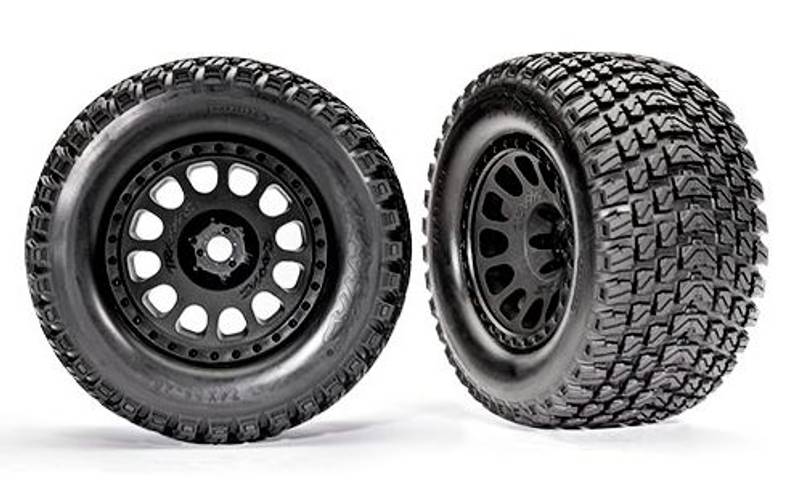 Traxxas 7872 Tires & Wheels Gravix/XRT Race Black (2)