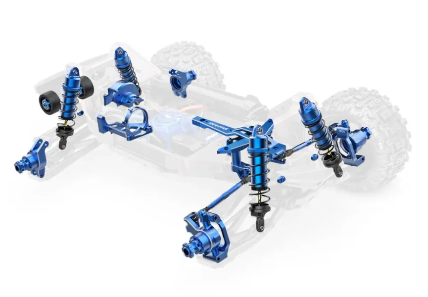 Traxxas 89087-4 MAXX Ultimate VXL-4s 4WD 1/10 RTR TQi TSM Blue