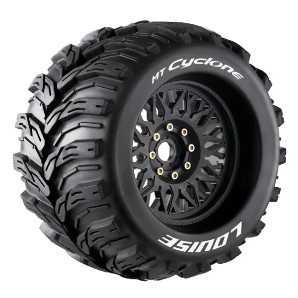 LOUISERC 3220X Tires & Wheels MT-CYCLONE 3,8" Sport (Removable 17mm Hex 0" & 1/2" Offset) (2)