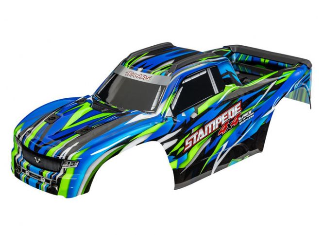 Hovedbilde Traxxas 9014-GRN Body Stampede 4x4 VXL Green Clipless