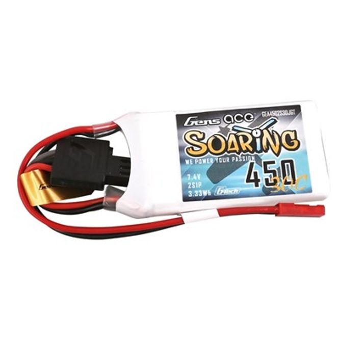 Hovedbilde 2s 450mAh - 30C - Gens Ace Soaring G-Tech JST