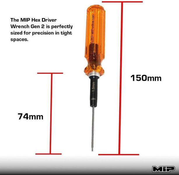 MIP 9207 1.5mm Hex Driver Wrench Gen 2