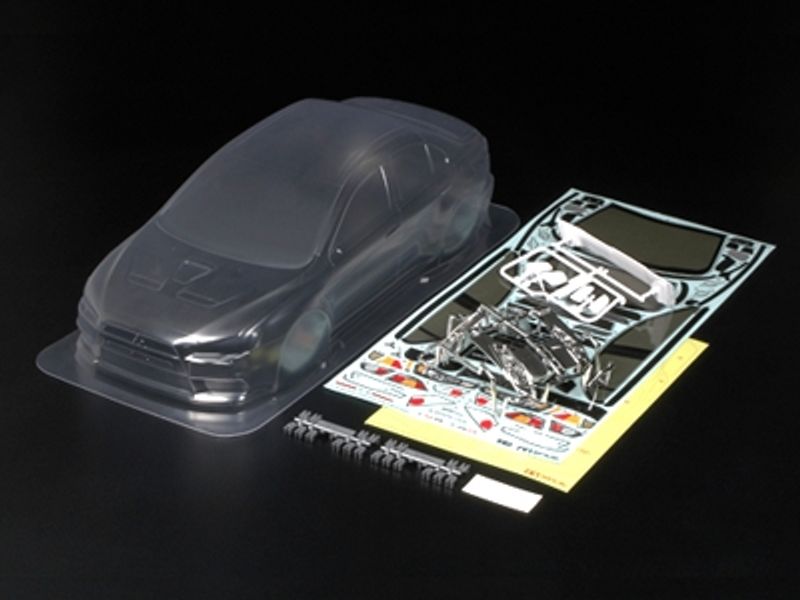 TAMIYA 51376 1/10 Scale R/C Lancer Evo X Body Parts Set