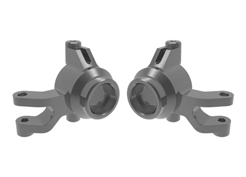 Traxxas 10734 Gray Aluminum Steering Blocks (L&R)