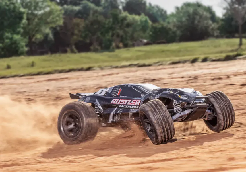 Traxxas 37454-4-Black Rustler 2WD 1/10 HD VX3 BL 3S RTR