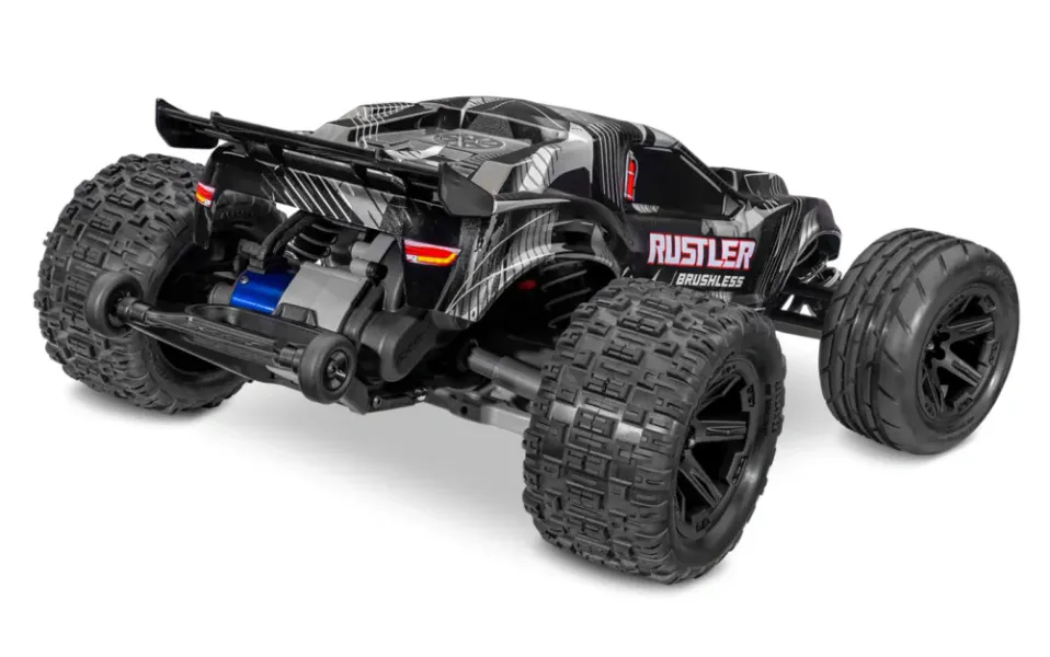 Traxxas 37454-4-Black Rustler 2WD 1/10 HD VX3 BL 3S RTR