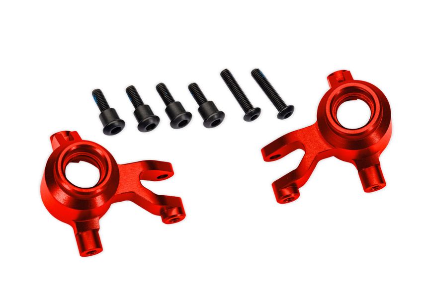 Traxxas 10734 Red Aluminum Steering Blocks (L&R)