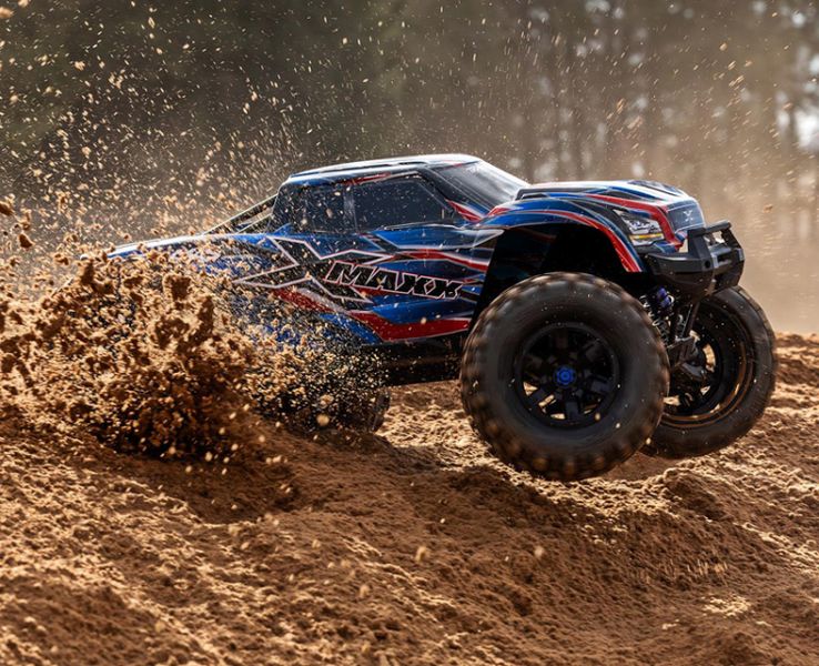Traxxas 77096-4  X-Maxx 8S Belted 4WD Brushless TQi TSM BLUE