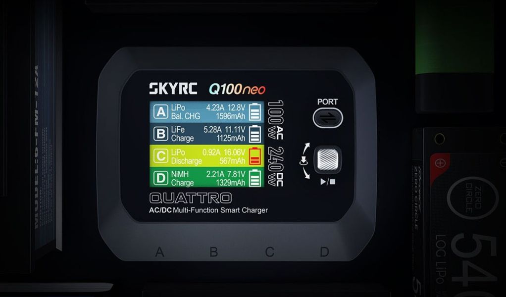 SkyRC Q100 Neo Quad 100/240W AC/DC XT60