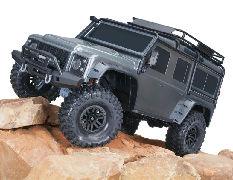 Traxxas 82256 TRX-4 Land Rover Defender Clipless Silver RTR