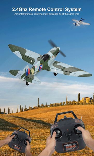 Top RC Hobby Spitfire 450mm Gyro RTF