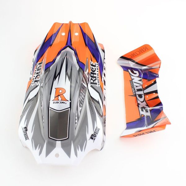 WLToys 124010.2817 Bodyshell & Wing Orange/Blue