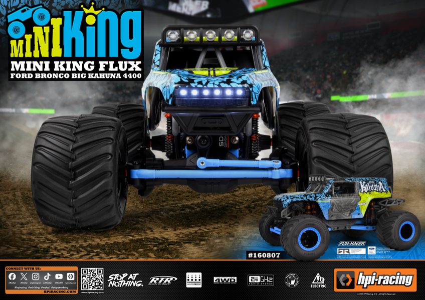HPI Racing Mini King Flux Big Kahuna Ford Bronco 4400