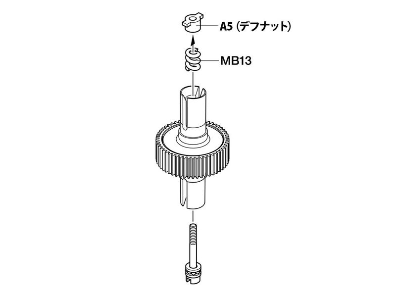Tamiya 22029 TD4 Diff Nut & Screw Set