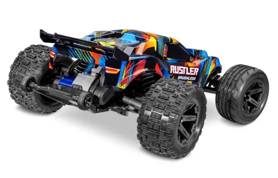 Traxxas 37454-4-Yellow Rustler 2WD 1/10 HD VX3 BL 3S RTR
