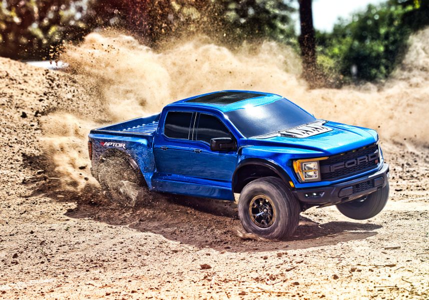 Traxxas 101076-4-BLUE Ford F-150 Raptor R 4WD 1/10 RTR TQi 