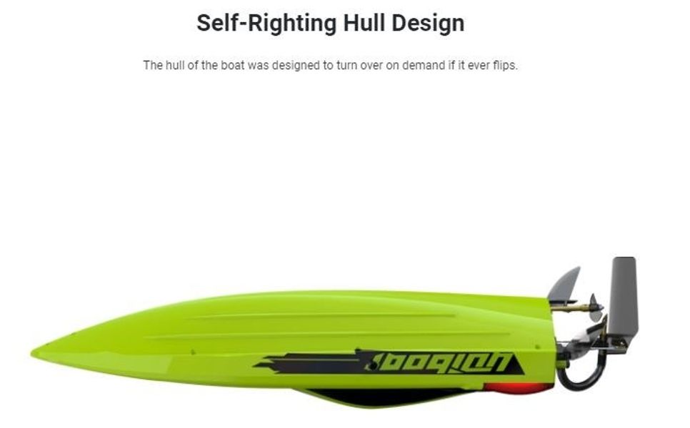 UDI Saurus RC B&aring;t - Gr&oslash;nn 2.4GHz