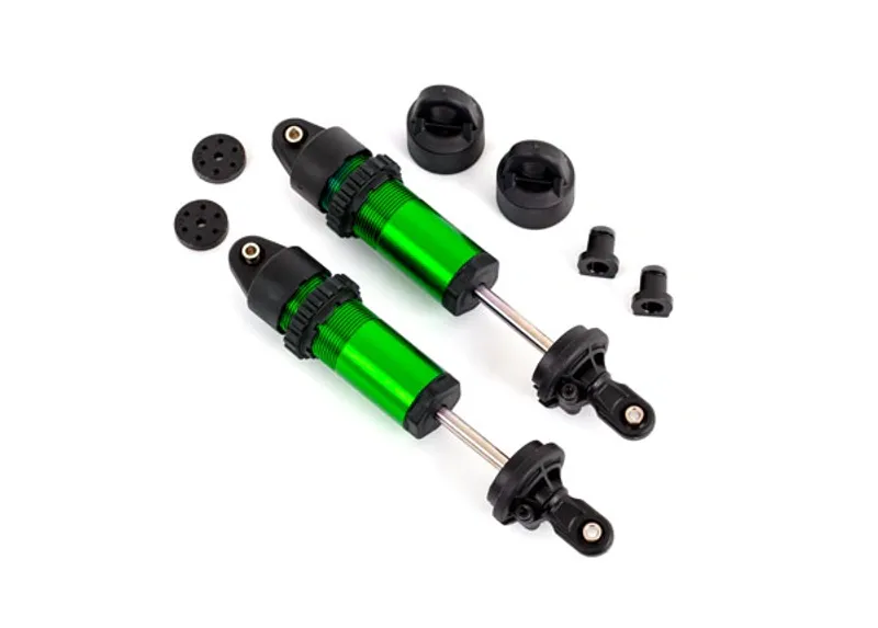 Traxxas 9660 Shocks GT-Maxx Green w/o Springs (2)
